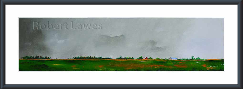 Coming Storm, acrylic on wood