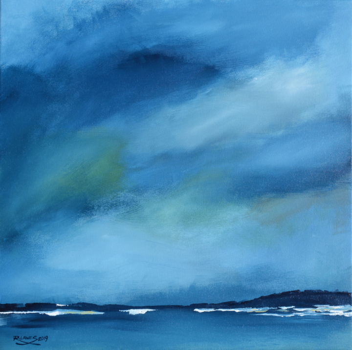 Dark Sky Surf Acrylic on Canvass