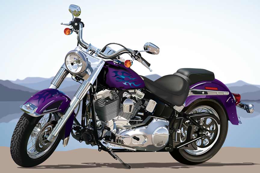 Custom Harley Illustration