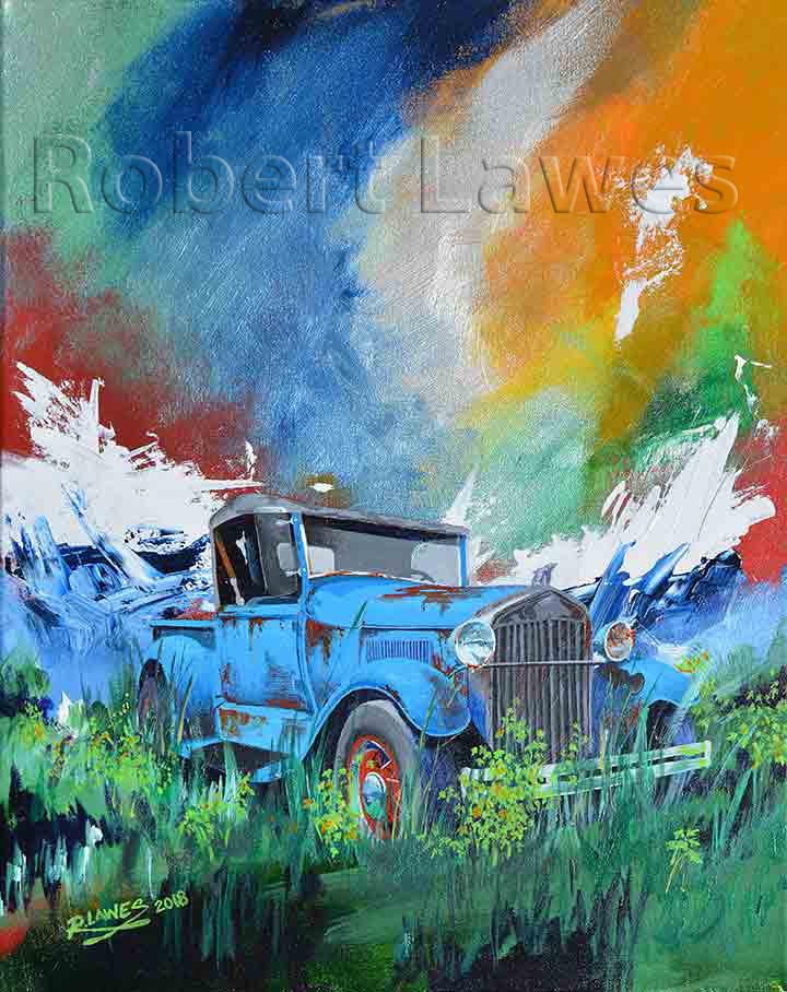 Tiger Face Acrylic Painting