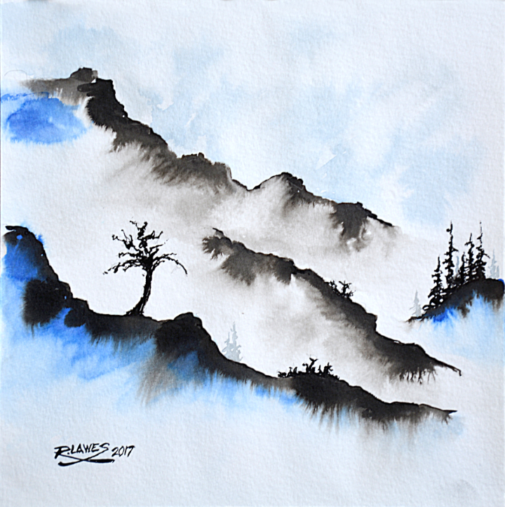 That One Tree Pen and Ink with Ink Wash
