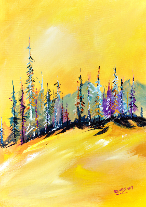 Yellow Sky Acrylic on Canvas